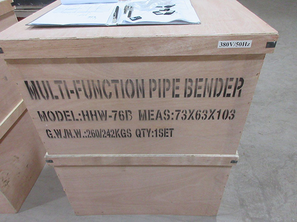 5. Export package for pipe bending machine