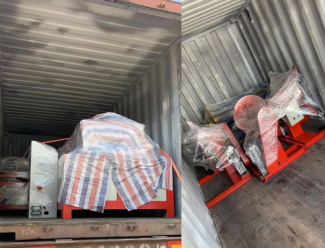 container loading for flexbile duct connector 