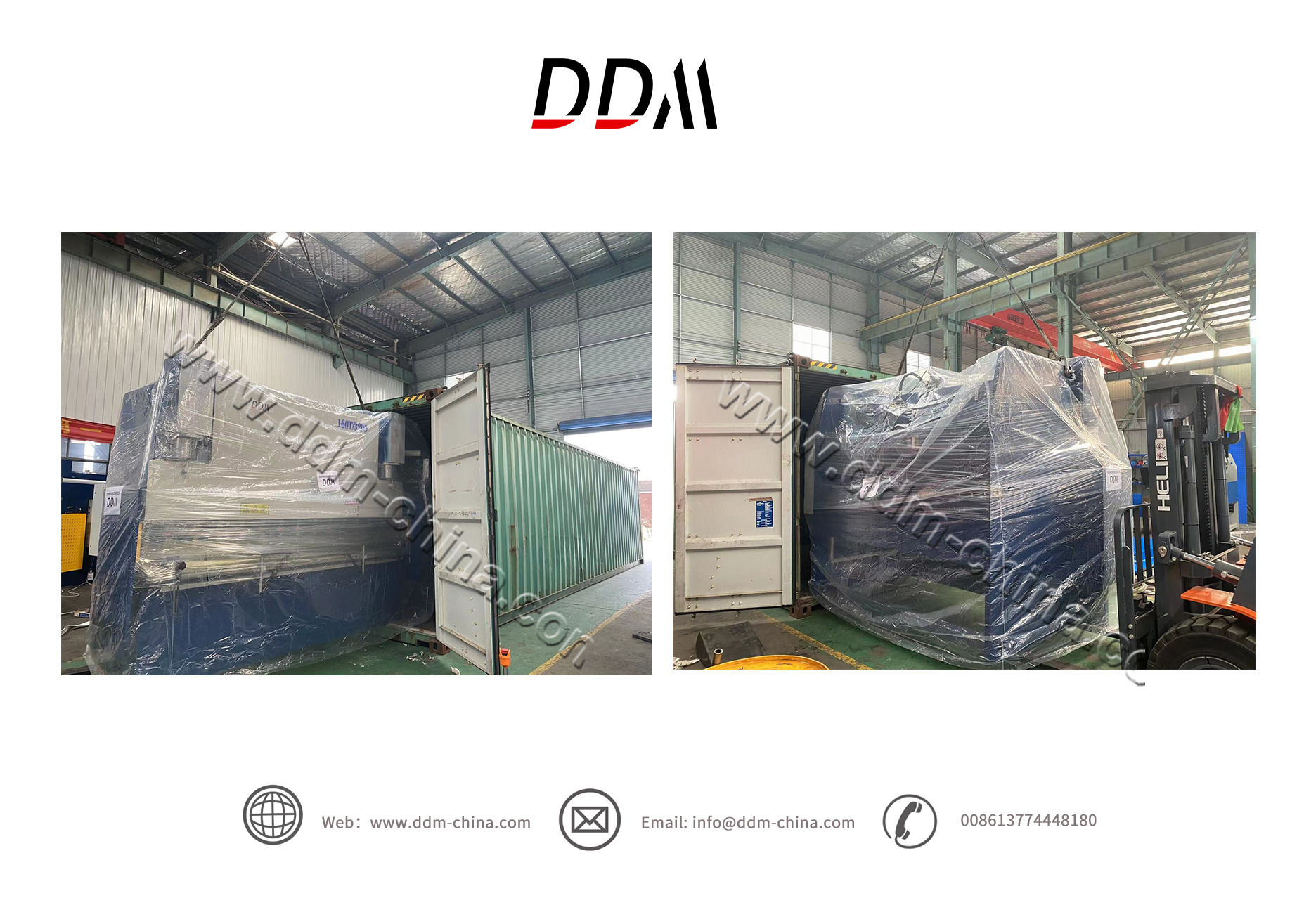 To New Zealand- 1x40HQ Container For WC67K-160T/3200 PRESS BRAKE,1500W ...