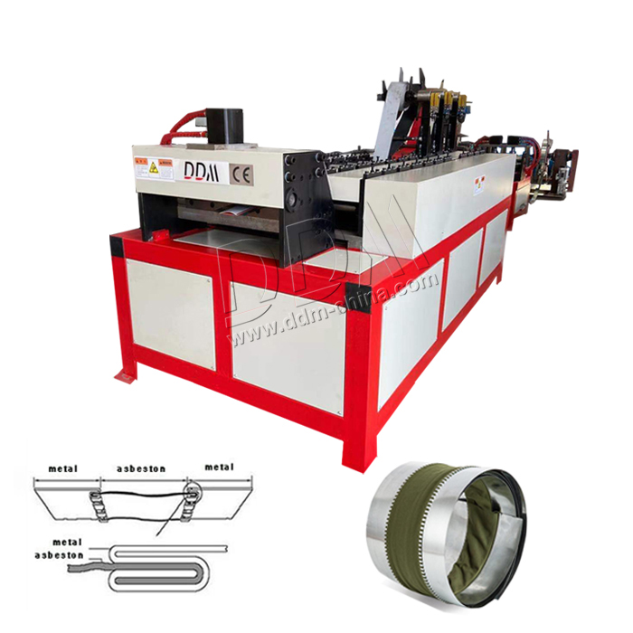 1.DDM-500 Flex duct connector forming Machine