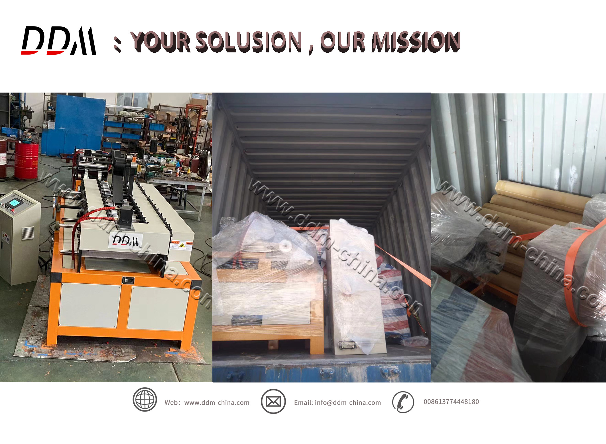 Container loading image for DDM FLEX DUCT CONNECTOR MACHINE TO INDIA 