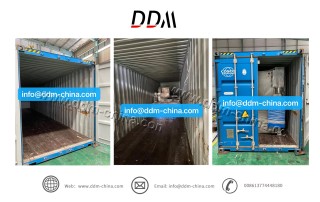 Container loading of DDM-F4020H fiber laser cutting machine & WC67K-250T3200 Press Brake