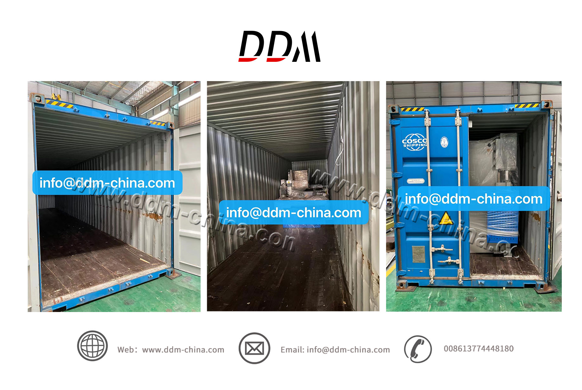 Container loading of DDM-F4020H fiber laser cutting machine & WC67K-250T3200 Press Brake 