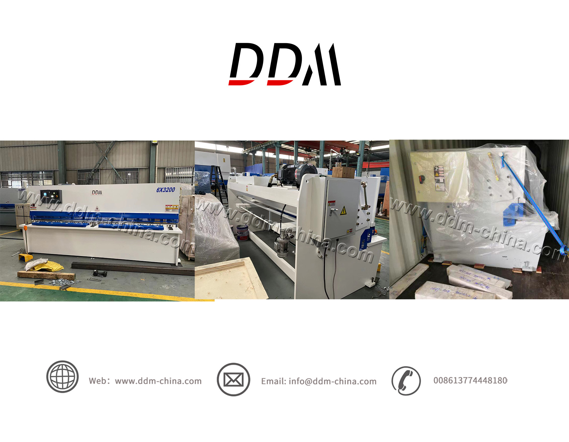 DDM-QC12K 6X3200 Guillotine shearing machine to Egypt 