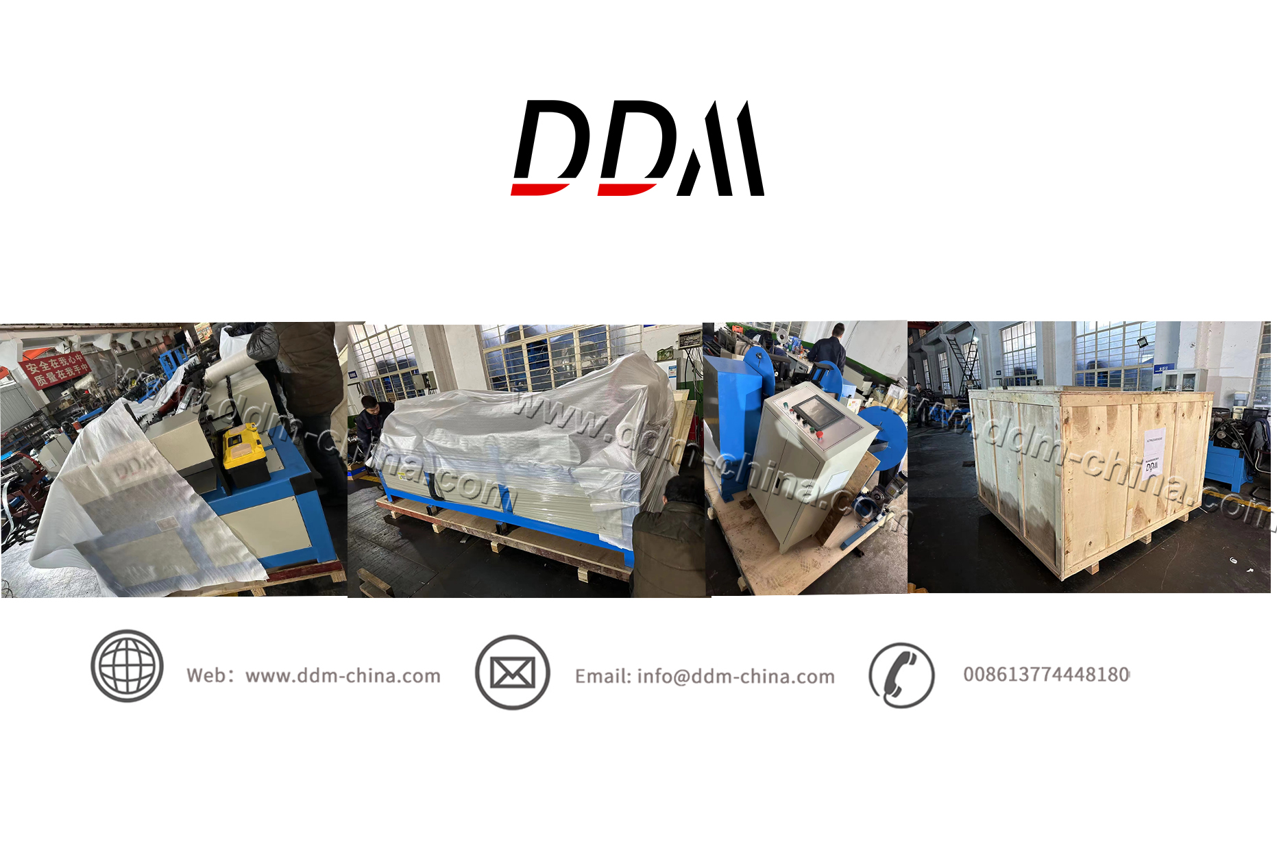DDM -Flexible duct connector forming machine delivered to Russia 