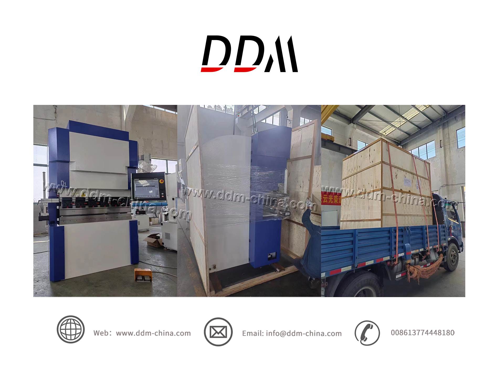 electrical press brake provided by DDM Company 