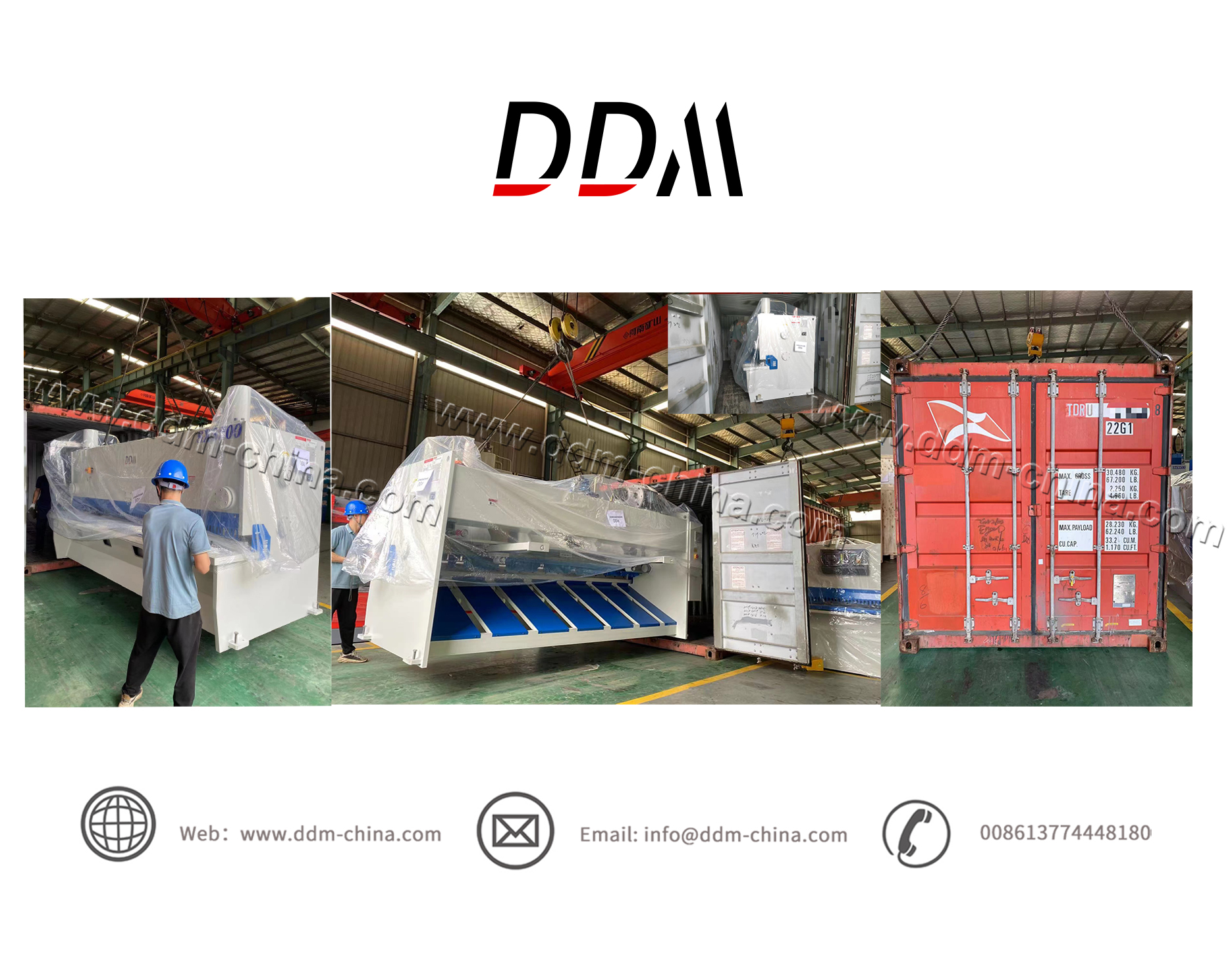 DDM-QC11K-8X3200 Guillotine Shearing Machine with Delem DA360T controller delivered to France -DDM