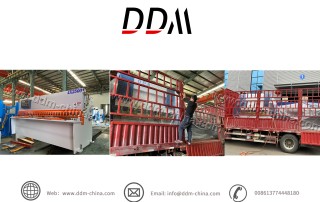 Shipment for cnc press brake and shearing machine from DDM