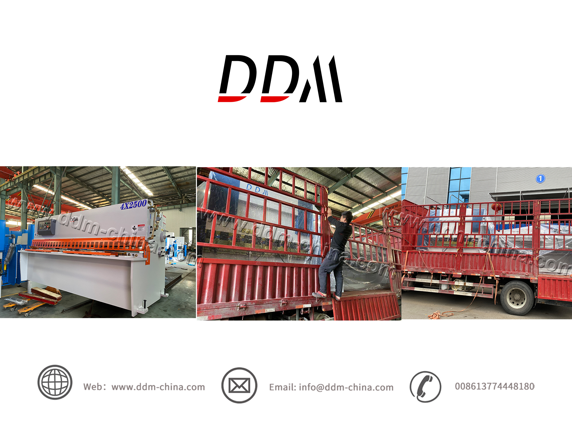 Shipment for cnc press brake and shearing machine from DDM